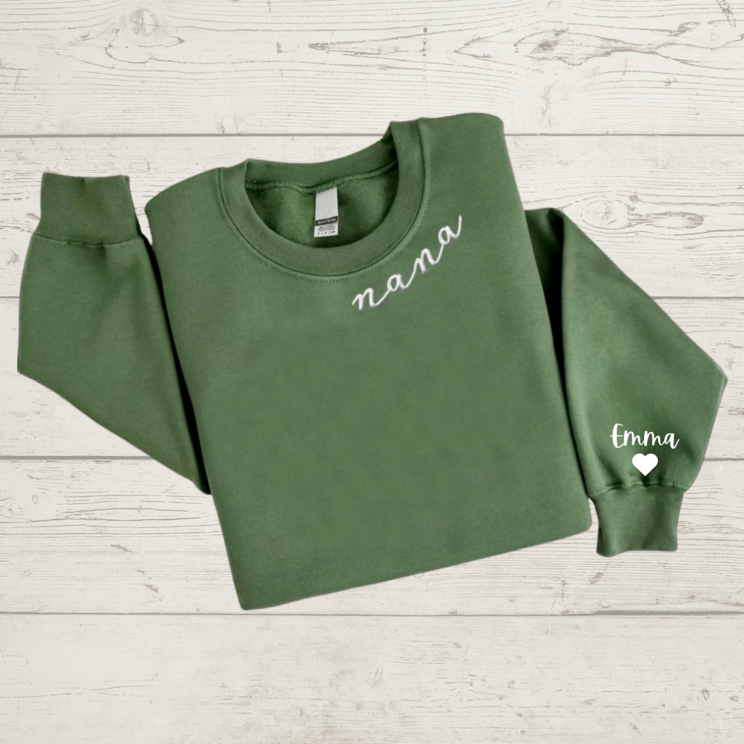 Custom Nana Embroidered Sweatshirt