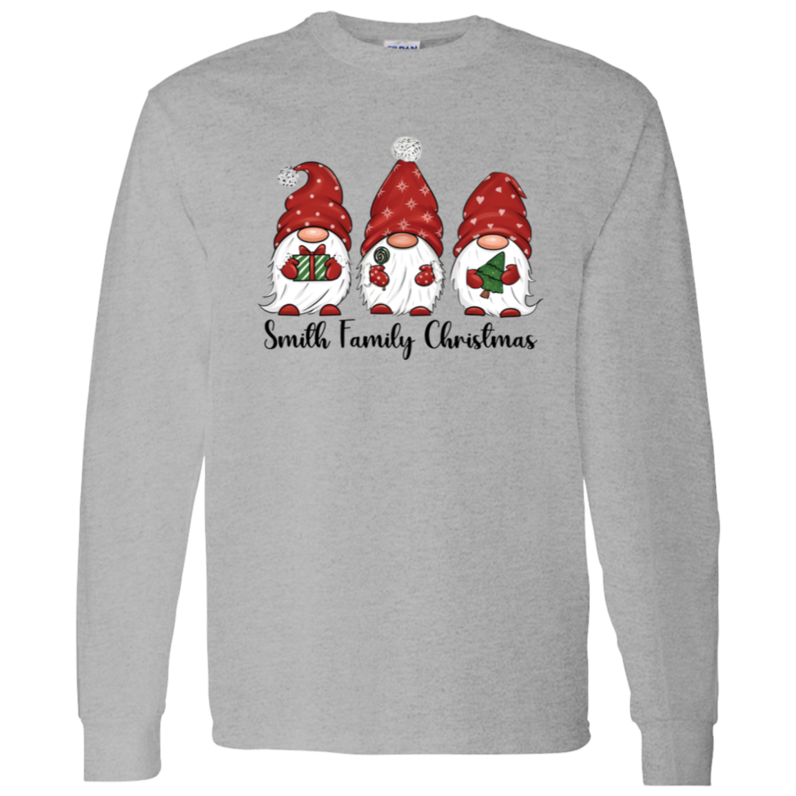 Custom Gnome Family Christmas Shirts