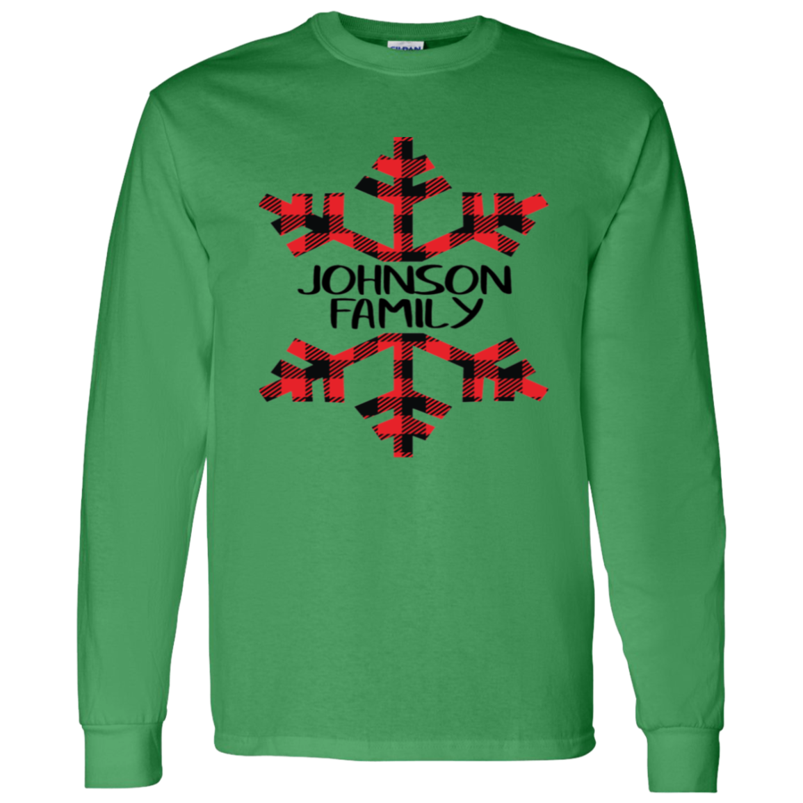 Custom Snowflake Buffalo Plaid Family Shirts