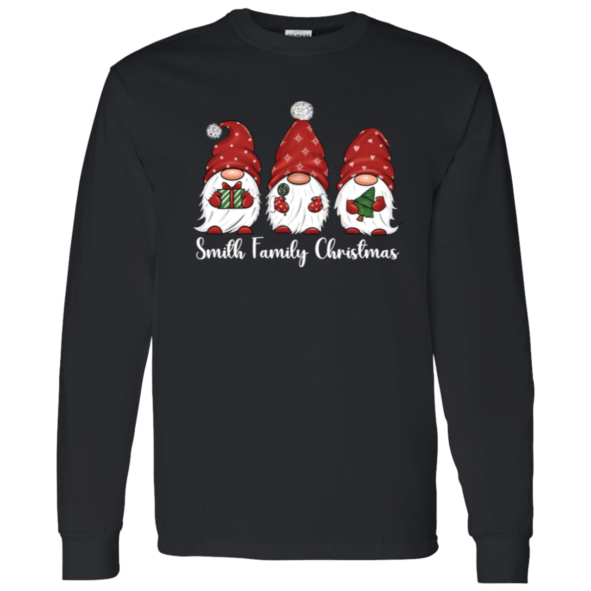 Custom Gnome Family Christmas Shirts