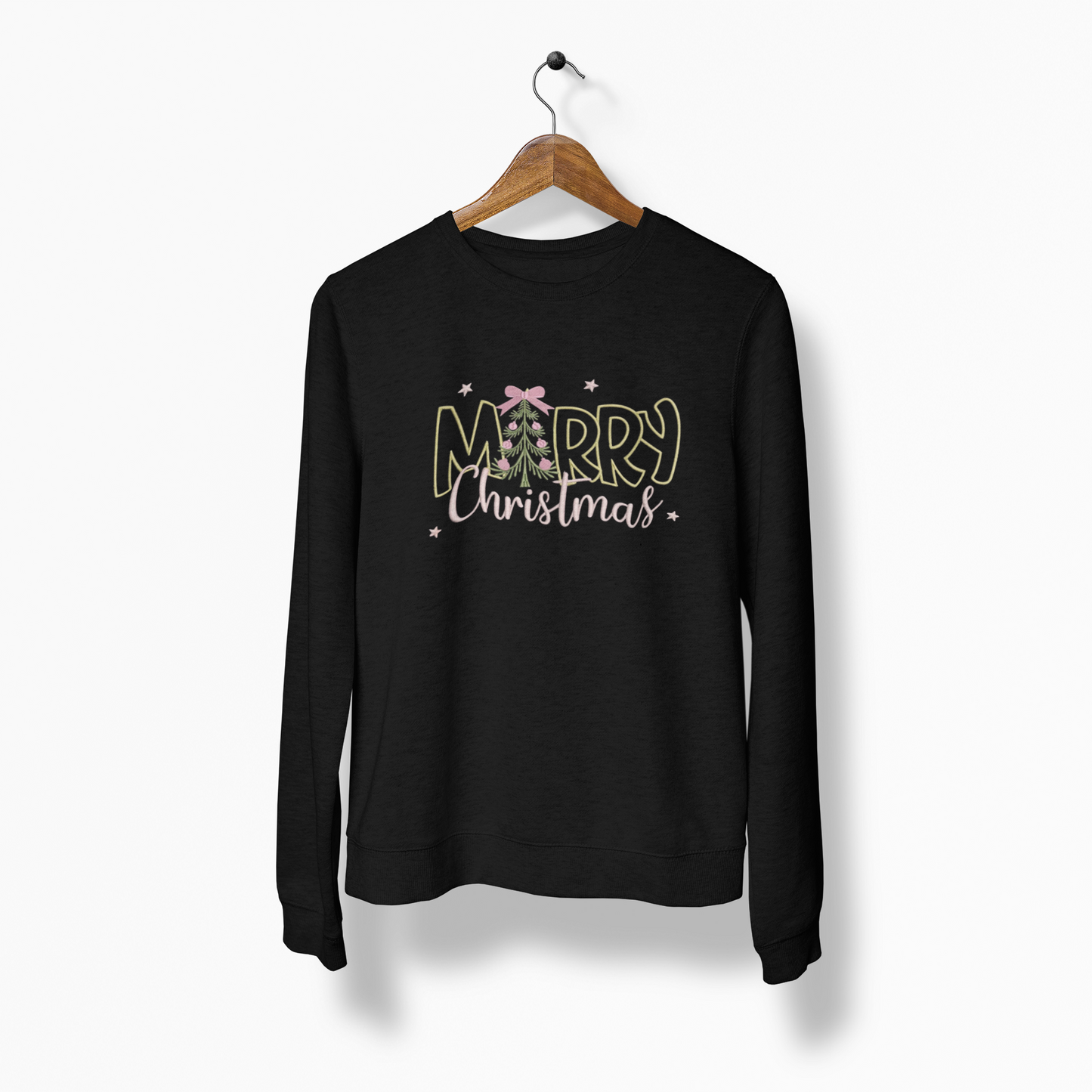 Merry Christmas Embroidered Sweatshirt