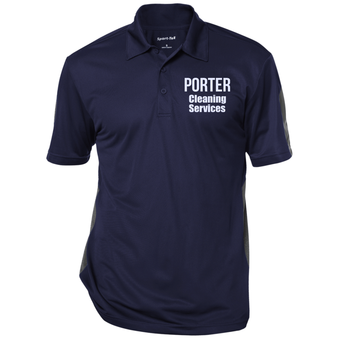 Porter Cleaning Services Performance Textured Polo