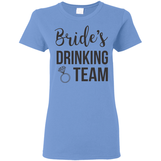 Bride's Drinking Team (Black) T-Shirt