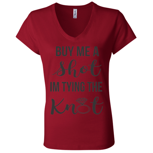 Buy Me A Shot (Black) V-Neck T-Shirt