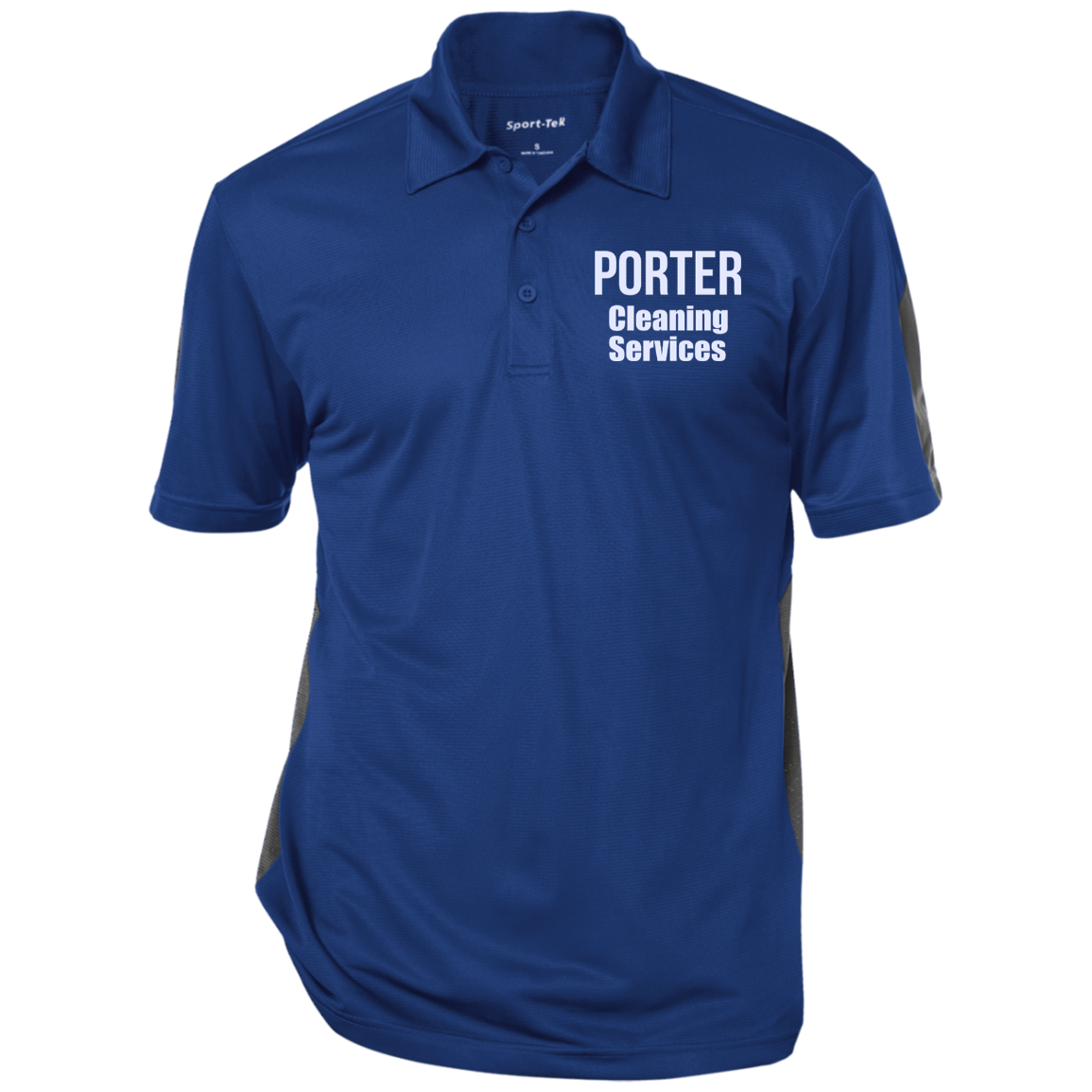 Porter Cleaning Services Performance Textured Polo