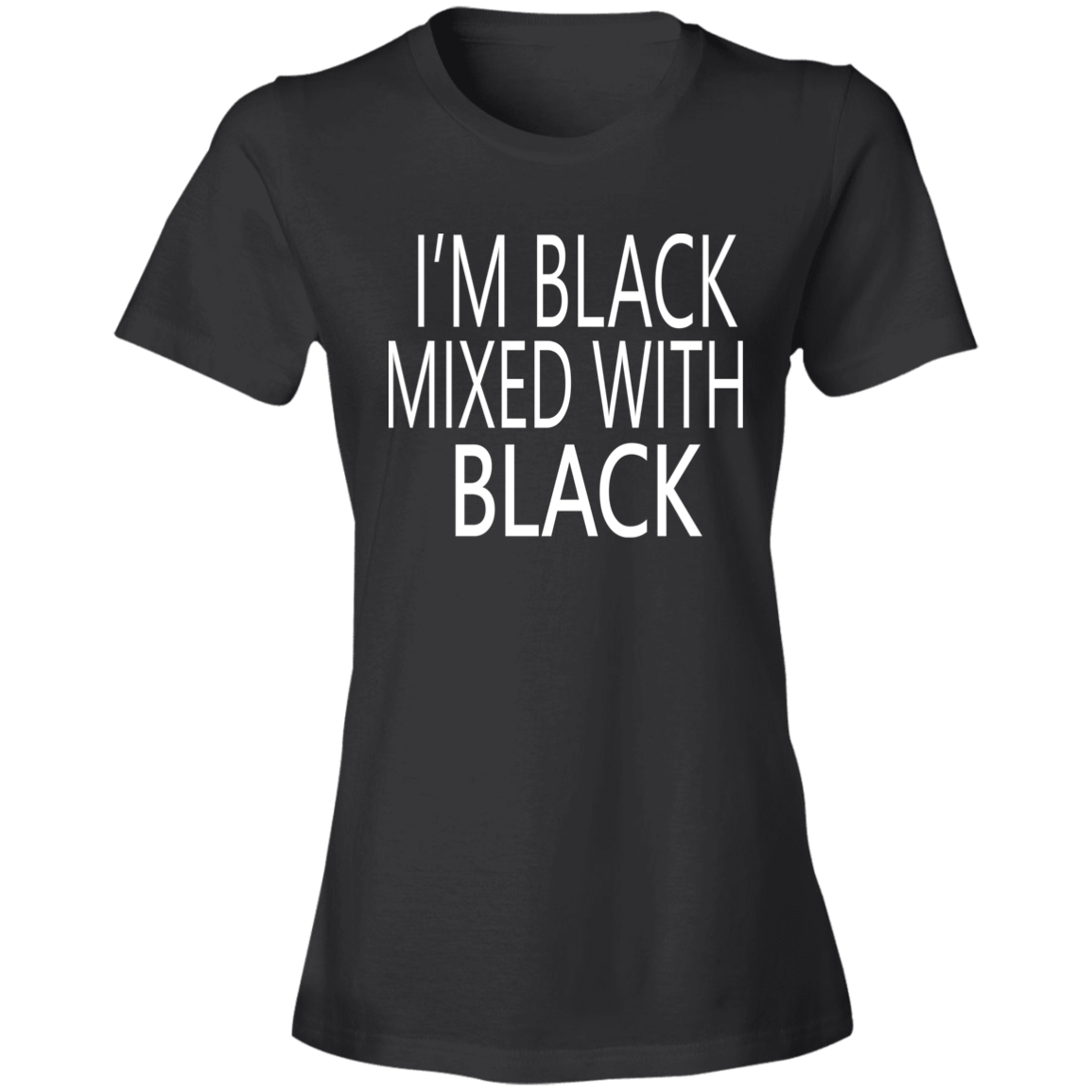 Im Black Mixed With Black T-Shirt