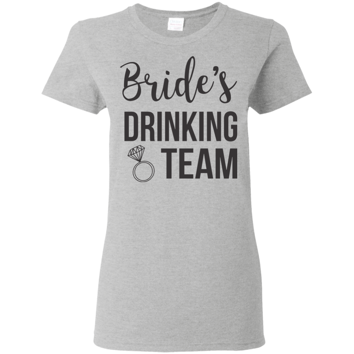 Bride's Drinking Team (Black) T-Shirt