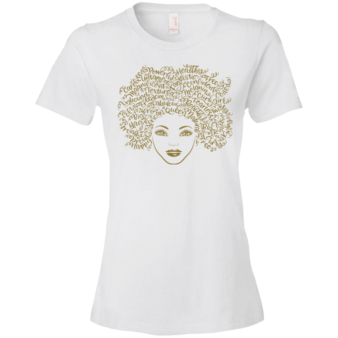 Curly Hair Ladies T-Shirt