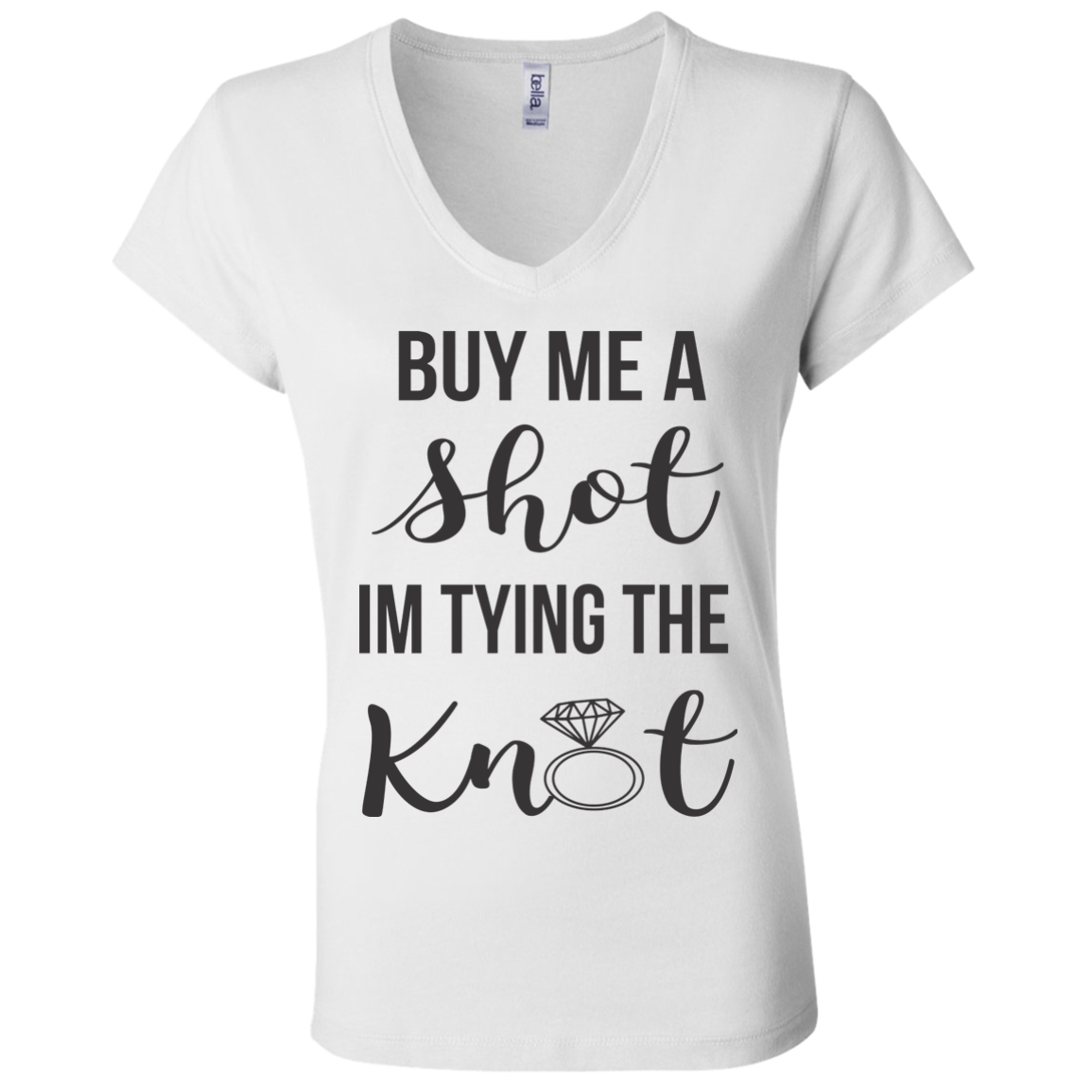 Buy Me A Shot (Black) V-Neck T-Shirt