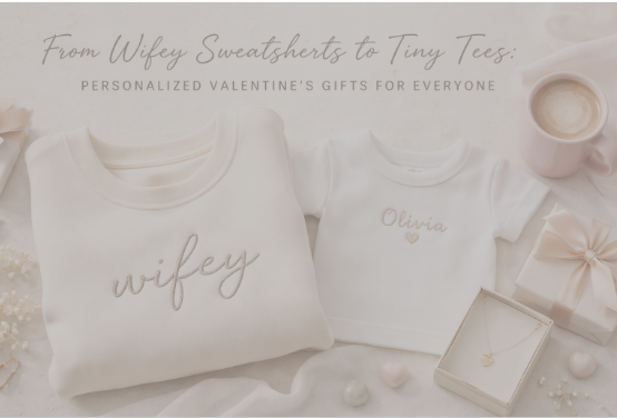 From Wifey Sweatshirts to Tiny Tees: Personalized Valentine's Gifts for Everyone