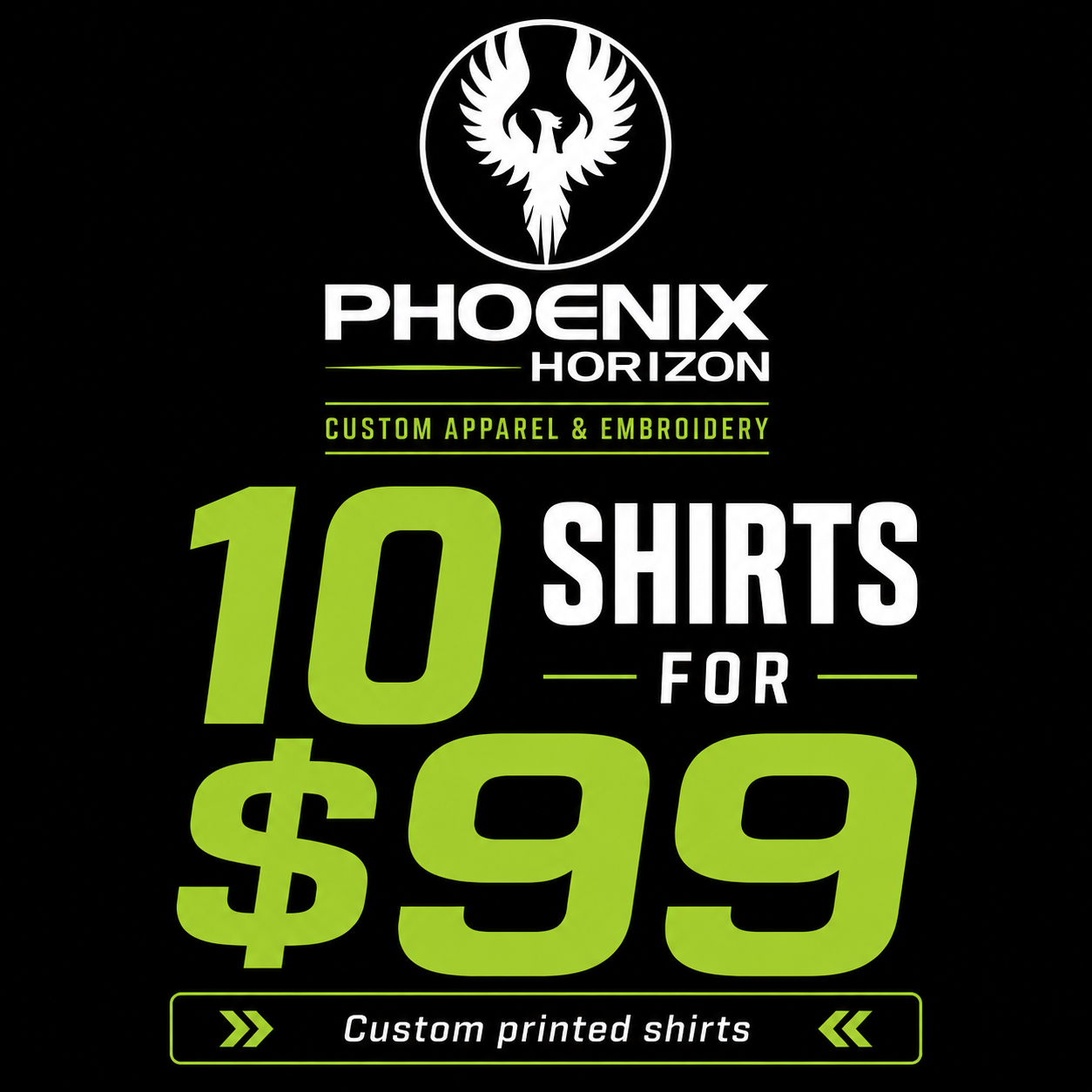 10 Shirts for $99