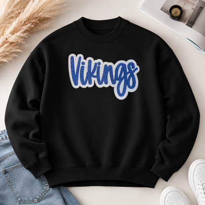 Vikings Double Appliqué Embroidered Sweatshirt