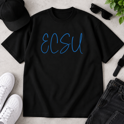 ECSU Puff Embroidered T-Shirt