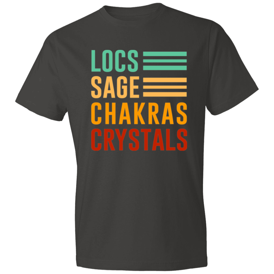 Locs, Sage, Chakras, Crystals T-Shirt