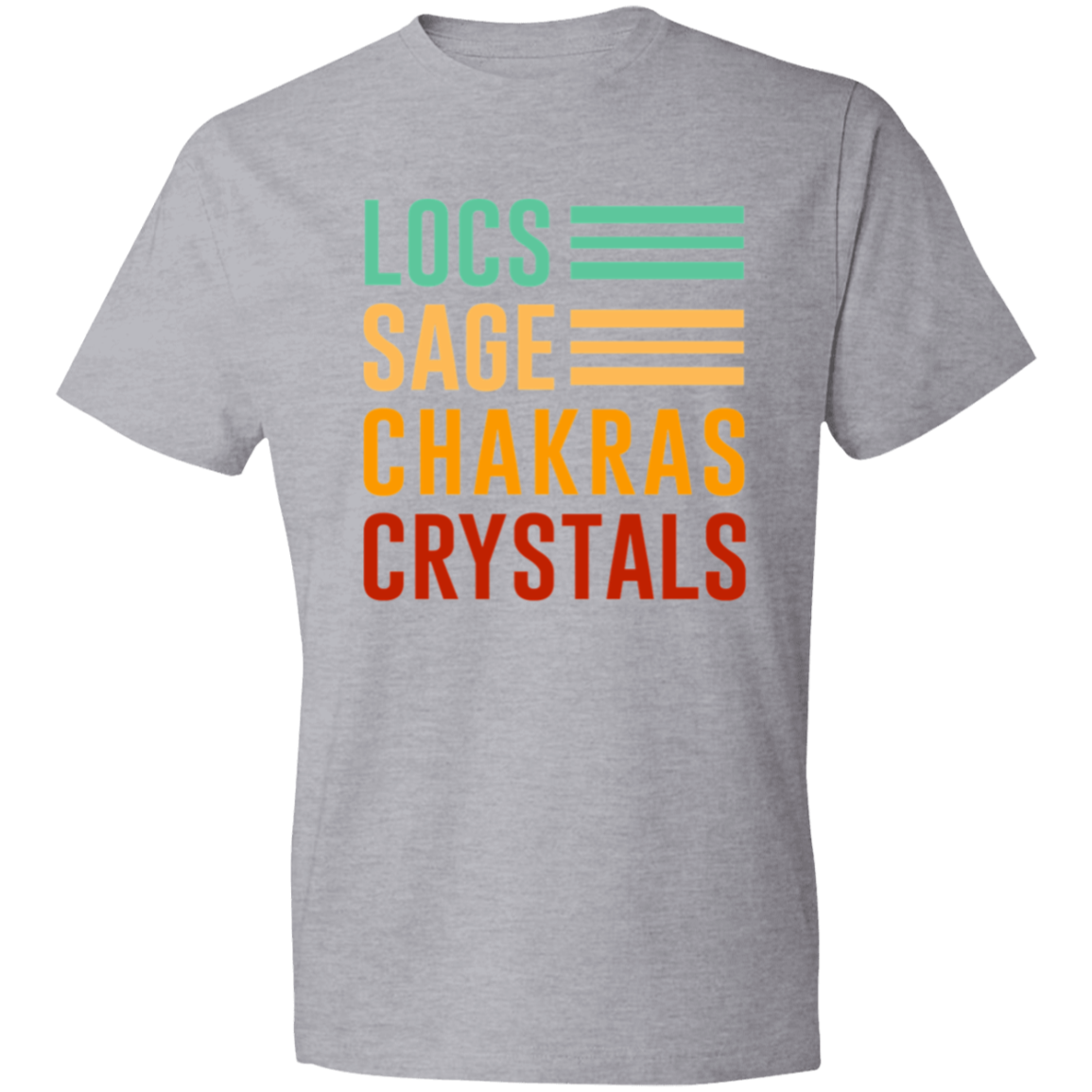 Locs, Sage, Chakras, Crystals T-Shirt