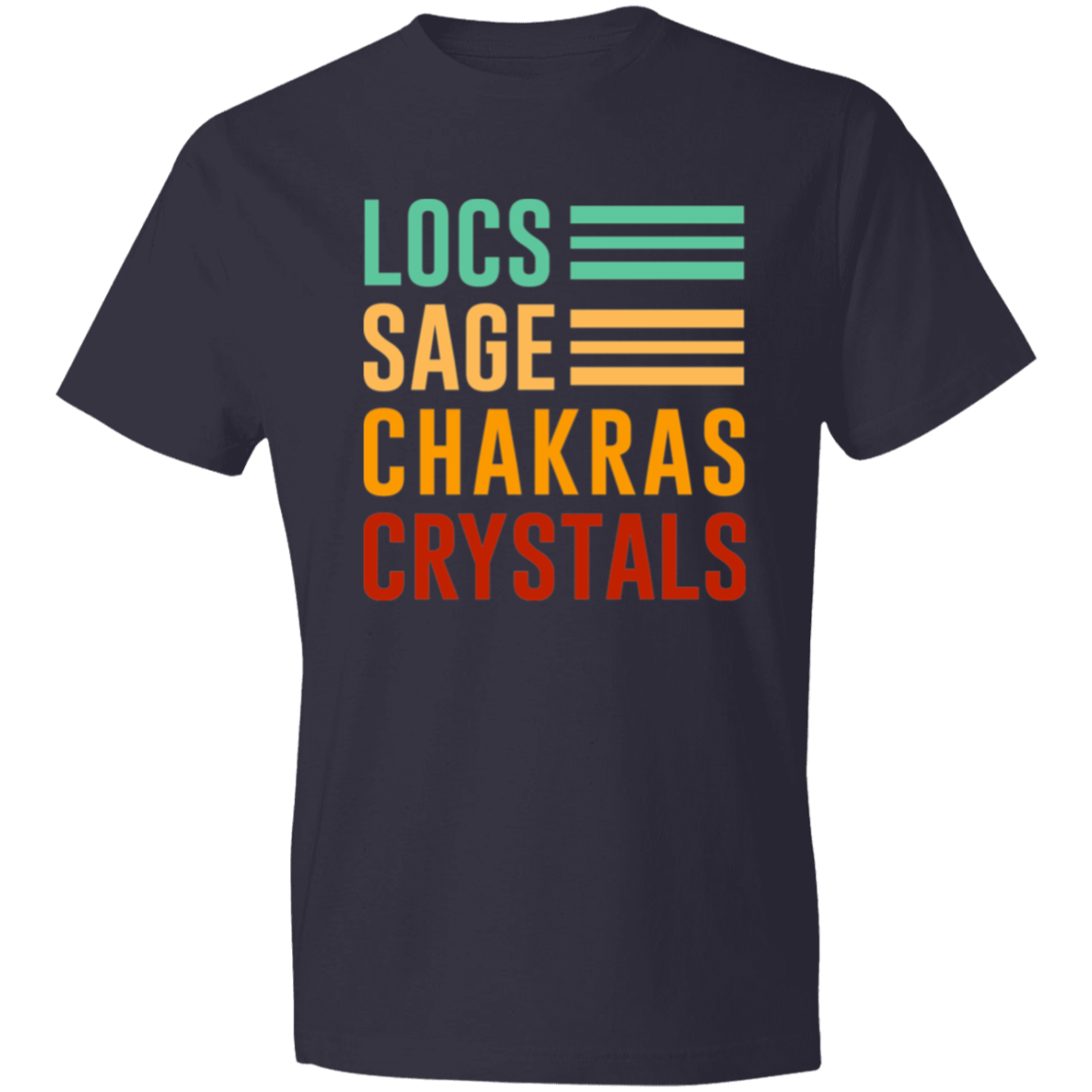 Locs, Sage, Chakras, Crystals T-Shirt