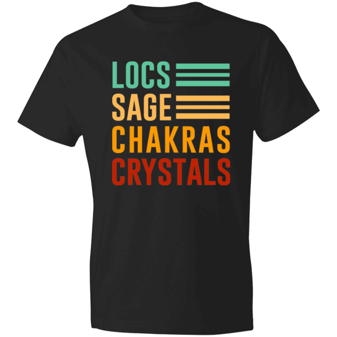 Locs, Sage, Chakras, Crystals T-Shirt