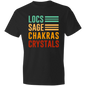 Locs, Sage, Chakras, Crystals T-Shirt