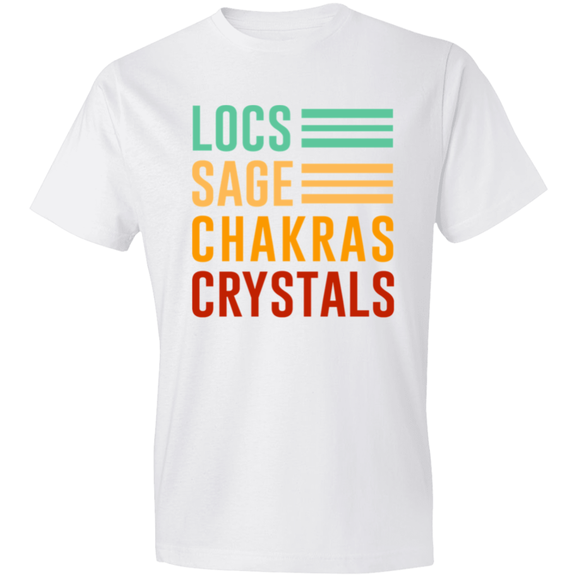 Locs, Sage, Chakras, Crystals T-Shirt