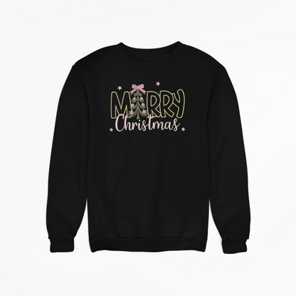 Merry Christmas Embroidered Sweatshirt