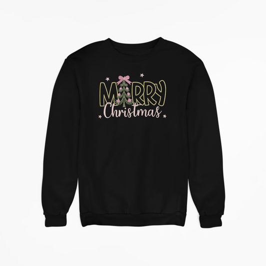 Merry Christmas Embroidered Sweatshirt