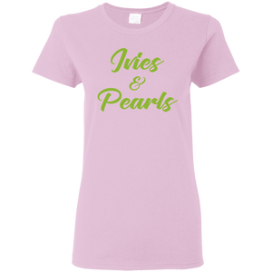 Ivies and Pearls 3 Ladies' Pink T-Shirt