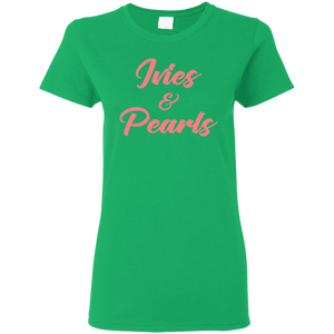 Ivies and Pearls Ladies' Green T-Shirt