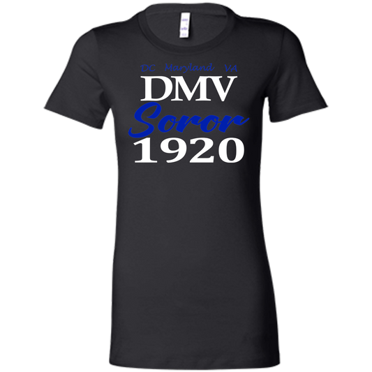 DMV Soror Blue and White Ladies' T-Shirt