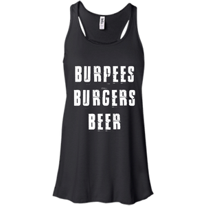 Burpees Burgers Beer Racerback Tank