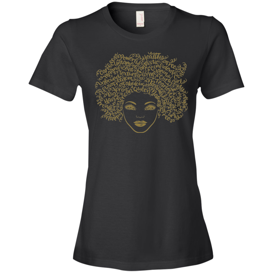 Curly Hair Ladies T-Shirt