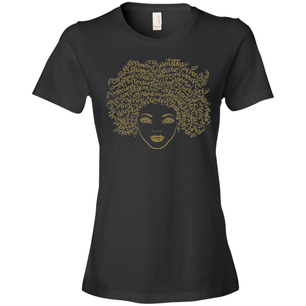 Curly Hair Ladies T-Shirt
