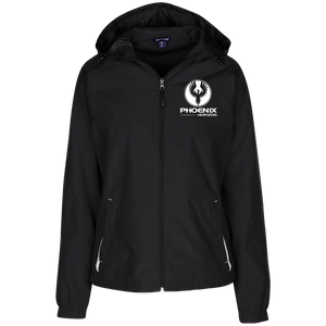 LST76 Sport-Tek Ladies' Jersey-Lined Hooded Windbreaker