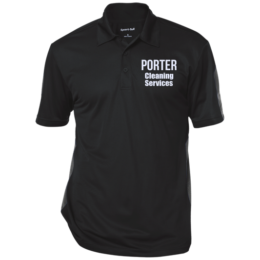 Porter Cleaning Services Performance Textured Polo
