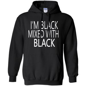 Im Black Mixed with Black Hoodie T-Shirt